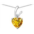 thumbnail image 2 of Star K� Heart Shape 8mm Genuine Citrine Endless Love Pendant Necklace, 2 of 9
