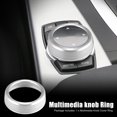 thumbnail image 3 of Car Multimedia Knob Cover Ring Aluminum Alloy Knob Cover Ring for BMW 1 2 3 4 5 6 7 Series X3 X4 X5 X6 Silver Tone, 3 of 7