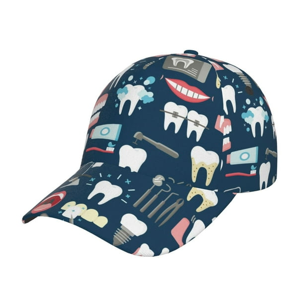 Balery Dental Gorra de béisbol de tamaño ajustable para correr, entrenar y actividades al aire libre. Gorra de papá para todas las estaciones.