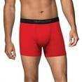 thumbnail image 2 of Fruit of the Loom Men's Boxer Briefs - Short Leg Comfort Stretch Cotton Spandex Tagless Soft Waistband Assorted Colors Small, 2 of 9