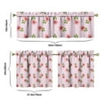 thumbnail image 5 of Farmhouse Bohemian Curtains 24" - 3 Panel Floral Vintage Set with Rustic Blooms, Country Rod Pocket Window Treatment, 5 of 5