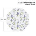 thumbnail image 2 of KLL Drink Coasters Set Octagon of 4,PU Leather Absorbent Coasters Set Decorative Coffee Cup Coasters Housewarming Gift for Home Decor-Lavender Flowers, 2 of 5