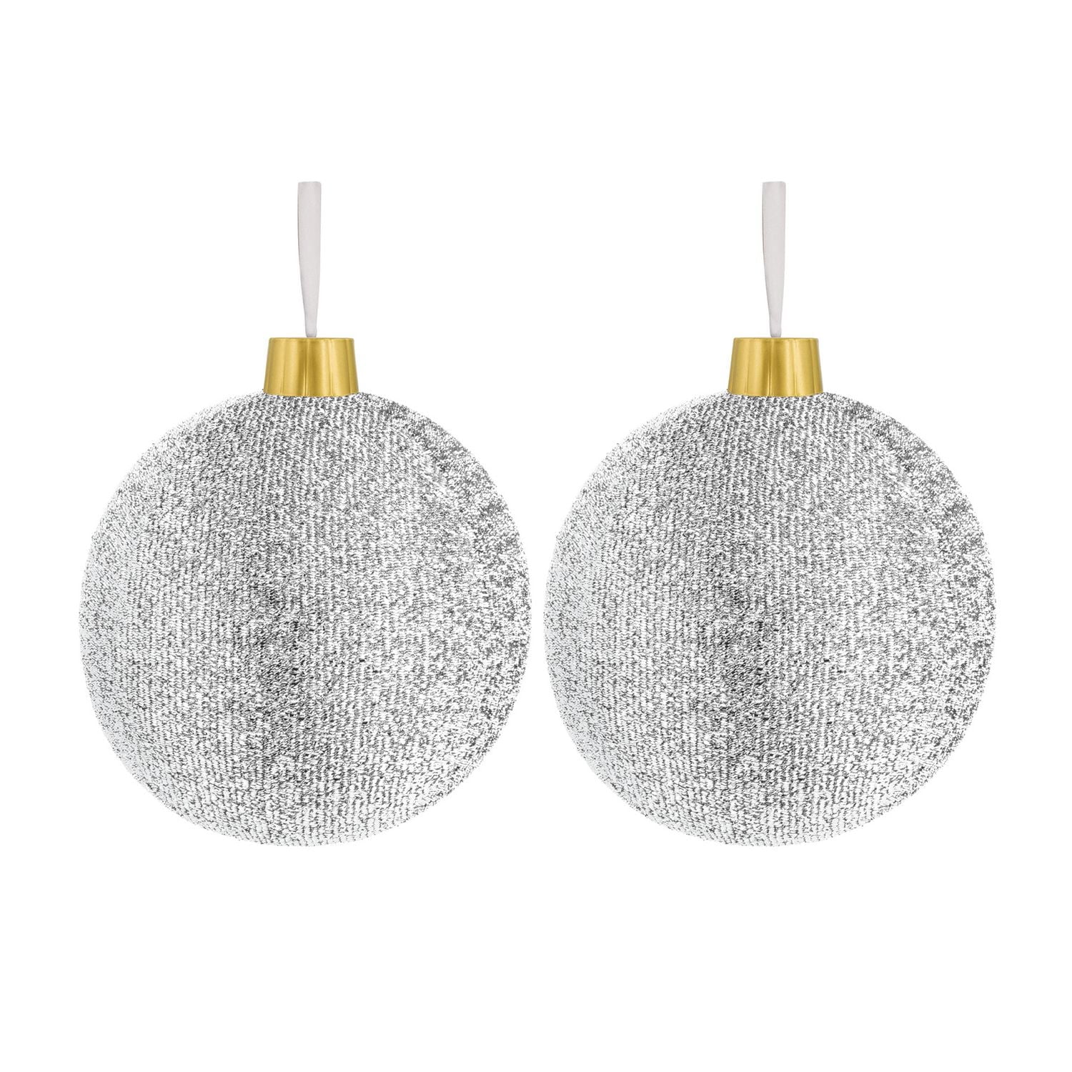 12"GUIRLANDES ORNEMENTS ARGENT