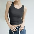 thumbnail image 1 of Versatile Ribbed Camisole with Built-In Bra Support for Everyday Comfort and Seamless Layering for Casual and Wear, 1 of 4