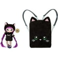 thumbnail image 3 of Na Na Na Surprise 3-in-1 Backpack Bedroom Playset With Fashion Doll Tuesday Meow In Exclusive Outfit | Black Fuzzy Kitty Bag, Real Mirror, Closet with Drawer, Pillows, Blanket, 3 of 3