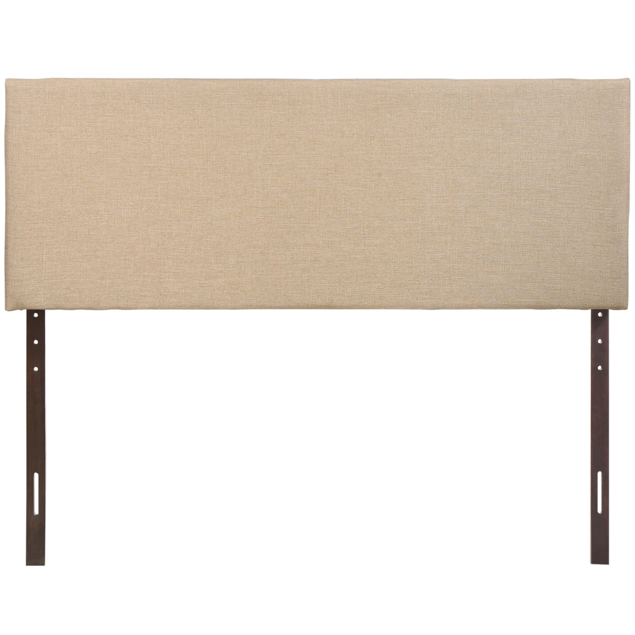 Modway Region Queen Upholstered Linen Fabric Headboard in Cafe Brown