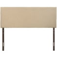thumbnail image 3 of Modway Region Queen Upholstered Linen Fabric Headboard in Cafe Brown, 3 of 5