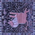 thumbnail image 1 of Ahgly Company Indoor Square Animal Blue Traditional Area Rugs, 5' Square, 1 of 4