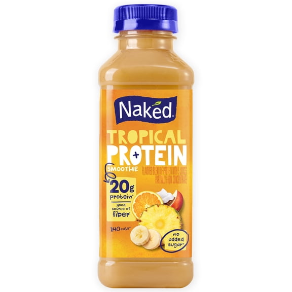 Naked Protein Smoothie Tropical, 15.2 fl oz Bottle