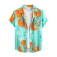 thumbnail image 2 of Alkepwun Hawaiian Shirt for Men Short Sleeve Aloha Beach Shirt Tropical Floral Summer Casual Button Down Shirts on Clearance, 2 of 7