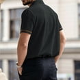 thumbnail image 4 of Polo Shirts for Men Quick Dry Moisture Wicking Short Sleeve Collared Shirts Stretch Lightweight Polo Shirt, 4 of 6
