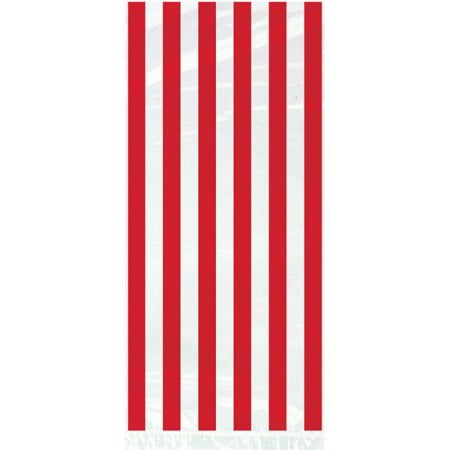 - (3 Pack) Red Striped Cello Bags, 20pk