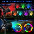 thumbnail image 4 of Focos solares impermeables para exteriores, luces de paisaje coloridas que disparan árboles, lámparas LED enchufables para jardín, césped a prueba de lluvia, 4 of 5