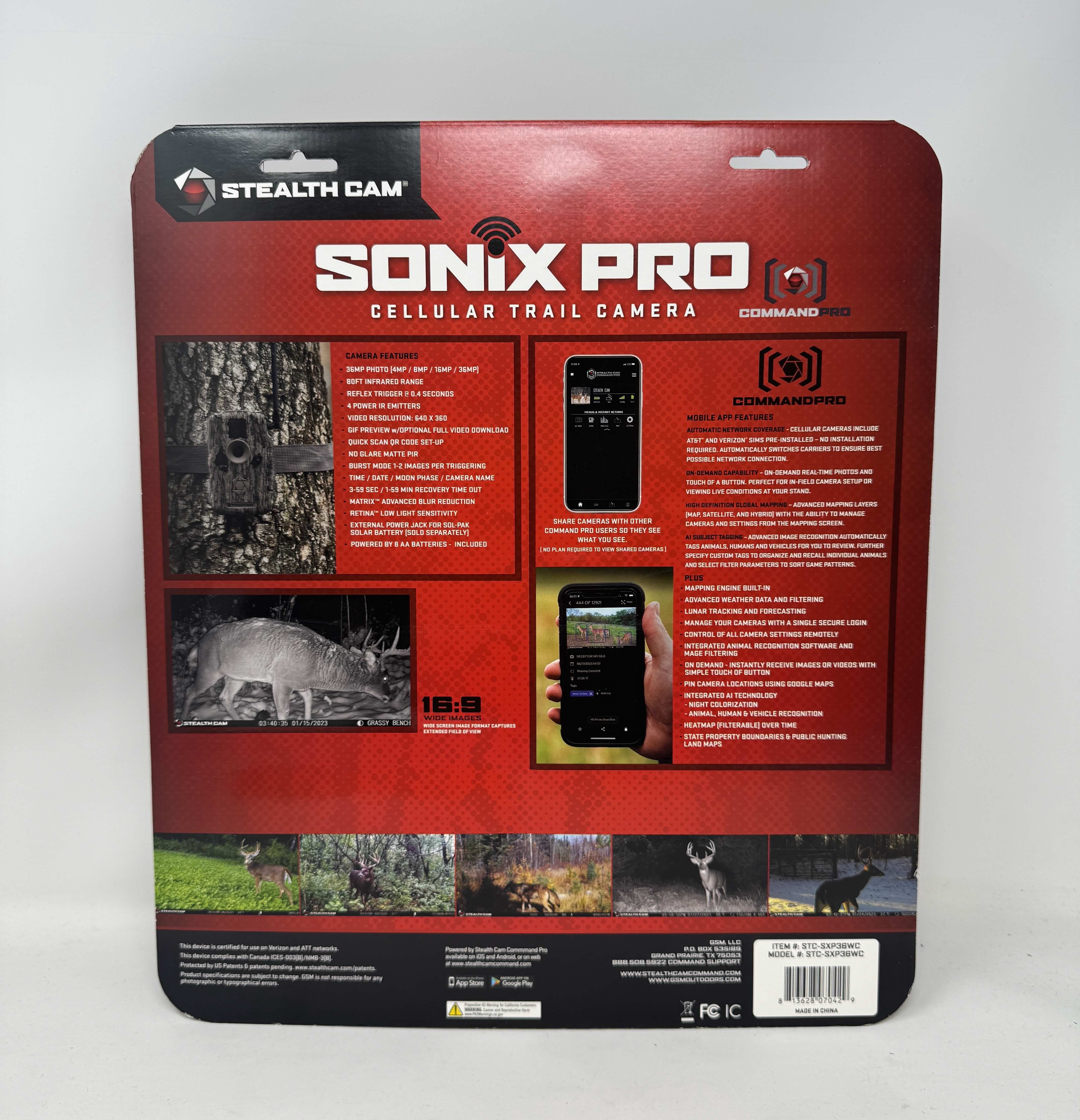 Stealth Cam Sonix Pro Cellular Trail Cam MD:STC-SXP36WC - Walmart.com