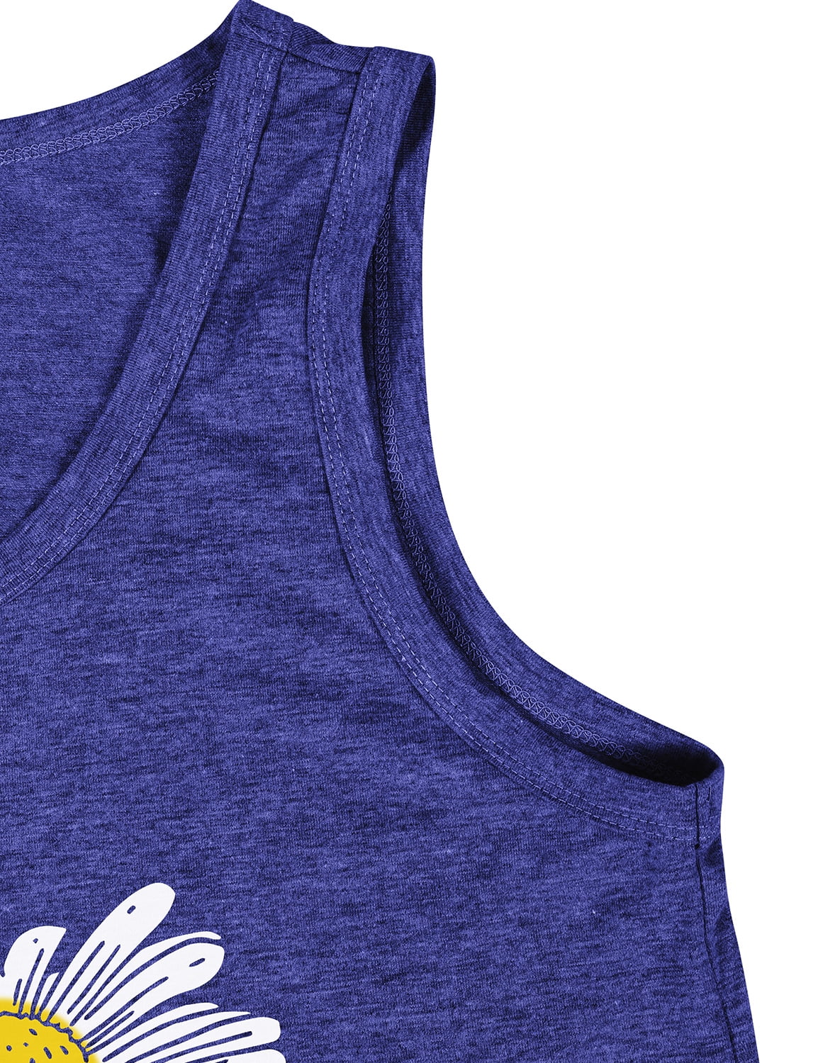 デイジー♥️ ZXSXSY Womens Tank Tops Let It Be Daisy Summer Graphic Basic