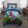 thumbnail image 1 of Sonic "Speed Freak" Twin/Full Comforter and Pillowcase, 1 of 6