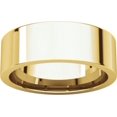 thumbnail image 4 of 7mm Flat Comfort Fit Band in 14k Yellow Gold - Size 8, 4 of 9