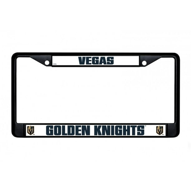 Cadre de Plaque d'Immatriculation Las Vegas Golden Knights Noir