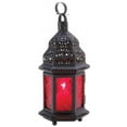 thumbnail image 1 of Red Moroccan Candle Lantern, 1 of 1