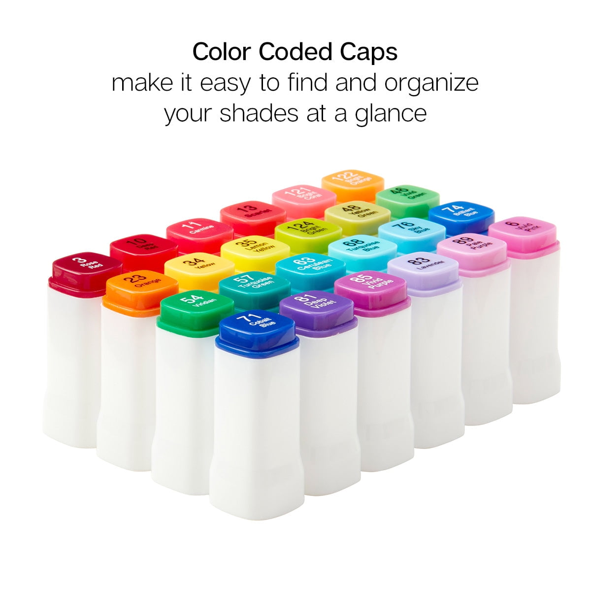 KINGART&reg; PRO Double-Ended Art Alcohol Markers, 24 Bright Palette Colors with Both Fine & Chisel Tips and Superior Blendability