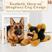 MaoGoLan 5Pcs Stuffed German shepherd toys 20 Mommy German Shepherd Stuffed Animals Dog with 4 Puppies