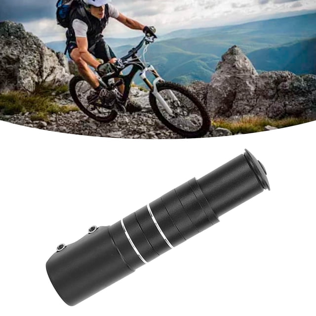Rallonge de Potence de Fourche de Vélo, Rallonge de Cou de Vélo Hauteur Réglable Alliage d'Aluminium Grand Application pour le Cyclisme