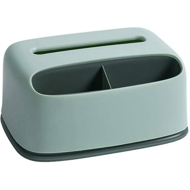 Tissue Dispenser Rectangular Tissue Dispenser Box With Plastic Face Tissue Dispenser Box Can Store And Place Tissue Paper Holder (green)