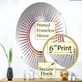 thumbnail image 3 of Designart "Transcendental Awareness Through Meditation I" Meditation Starburst Round Wall Mirror - Spiritual Oval Printed Decorative Mirror - Multiple Color Options, 3 of 5