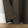 thumbnail image 4 of Mainstays Waffle Texture Semi-Sheer Curtain Panel Pair, Set of 2, Brown, 38"W x 84"L, 4 of 5