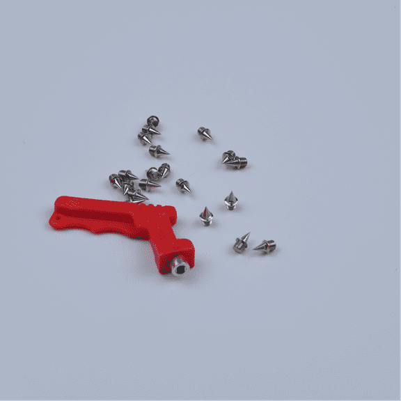 1/4 inch Track Spikes Kit with Spike Wrench - Steel Replacement Spikes for Outdoor Track Sports Shoes