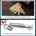 thumbnail image 4 of Flossing Metal Toothpicks Set Reusable Toothpicks Portable Toothpick Floss Teeth Cleaner Oral Care Cleaning Tools,A, 4 of 5