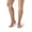 Nude, variant on Ames Walker AW Style 41 Sheer Support 15-20 mmHg Moderate Compression Open Toe Knee High Stockings Nude Large