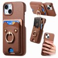 thumbnail image 1 of Case for FOXDOCK iPhone 14 , Leather, Bear Ring, Card Holder, 1 of 4