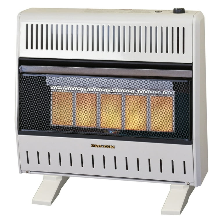 ProCom Dual Fuel Ventless 30,000 BTU Natural Gas/Propane Infrared Wall  Mounted Heater - Walmart.com