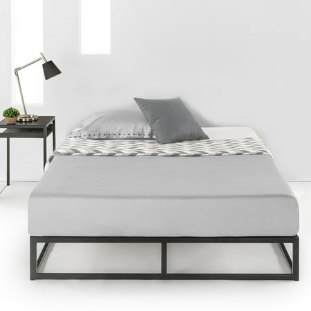Best Price Mattress 10 Inch Platform Metal Bed Frame with Classic Wooden Slat (Best Price Mattress Bed Frame)
