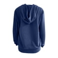 thumbnail image 5 of Sudadera Con Capucha de Manga Larga Sólida Para Mujer, Informal, A La Moda, Con Cremallera, Chaqueta de Punto Para Mujer Odeerbi ODB-6, 5 of 5