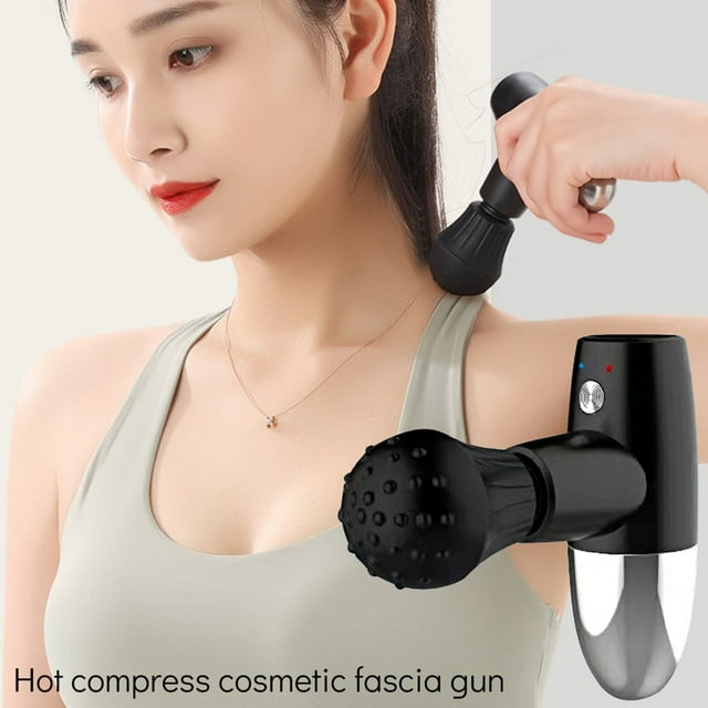 Mini Massager Pistol Portable Deep Tissue Massager Handheld Percussion Muscle Massager Powerful Fascial Massager for Athletes Pain Relief Therapy Relaxation Back Neck Head Body Massager