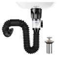 thumbnail image 3 of Tubo de drenaje Nikou expandible flexible a prueba de fugas universal para baño y cocina, 3 of 12