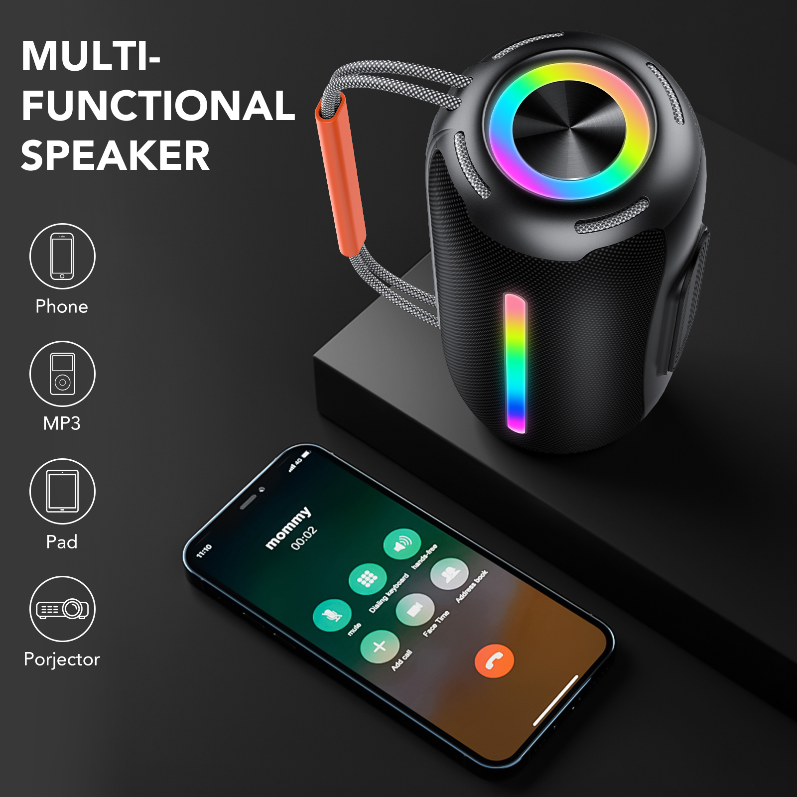 IKT Portable Bluetooth Speaker, 30W, 24-Hour Battery, IPX7 photo 3