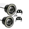 thumbnail image 4 of 2 Pcs Phares Ronds à Led pour Voiture avec Halo de Brouillard, 4 of 5