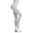 thumbnail image 5 of Celsior Compression Leggings 3D Workout Yoga Pants Butt Lift Booty Workout Tights 3D Gym Leggings for Women Full Length Buttery Soft Booty Butt Lifting Leggings Fitness Sport Pants Light Ashy S, 5 of 7