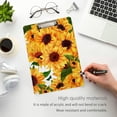 thumbnail image 5 of FMSHPON Sunflowers Green Butterflies Clipboard Hardboard Wood Nursing Clip Board and Pull for Standard A4 Letter 13x9 inches, 5 of 8