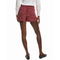 thumbnail image 3 of Maje womens  Wool-Blend Tweed Short, 36, Red, 3 of 4