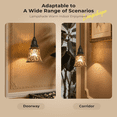 thumbnail image 5 of 4 Count Pendant Light Shades, AEELLEEA Ceiling Fan Light Cover with 1-5/8" Fitter, 4.72" Height 4-3/4" Diameter, Metal Bell Shaped Cover for Chandelier Wall Sconces,Yellow Brass&Gold Plated, 5 of 8