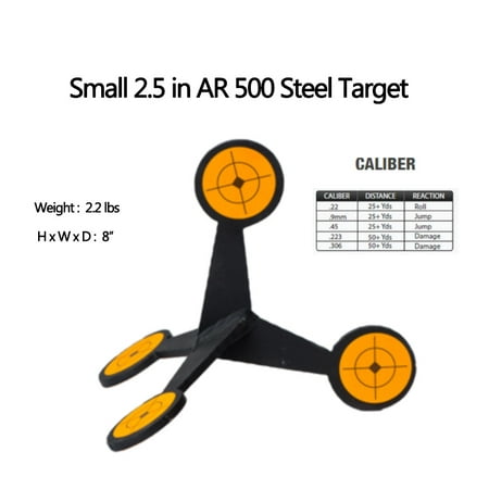 Jumping Targets AR 500 Steel: Small 2.5
