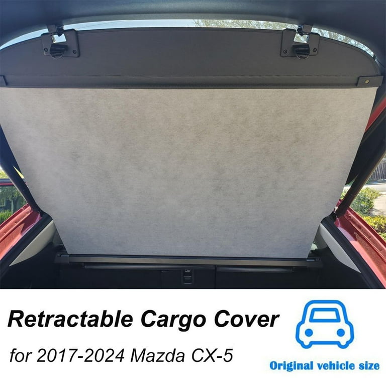 Fit Mazda CX-5 2017 2018 2019 2020 2021 2022 2023 2024 Cargo Cover for Mazda CX-5 CX5 2017-2024 SUV Accessory Retractable Black Rear Trunk Privacy
