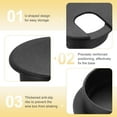 thumbnail image 3 of 20 Pcs Desk Grommet 2 Inch,ABS Plastic Round Desk Hole Cover,50mm,Black, 3 of 7