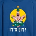 thumbnail image 3 of SpongeBob SquarePants - Patrick It's Lit - Men's Long Sleeve T-Shirt, 3 of 6