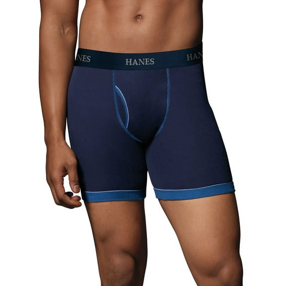 Hanes Boxer Briefs Mens 5-Pack Ultimate Comfort Flex No Ride Up Premium Cotton