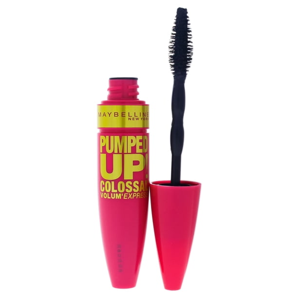 Maybelline Máscara De Pestañas Lavable Pumped Up Colossal Volum Express Glam Black 0.33oz